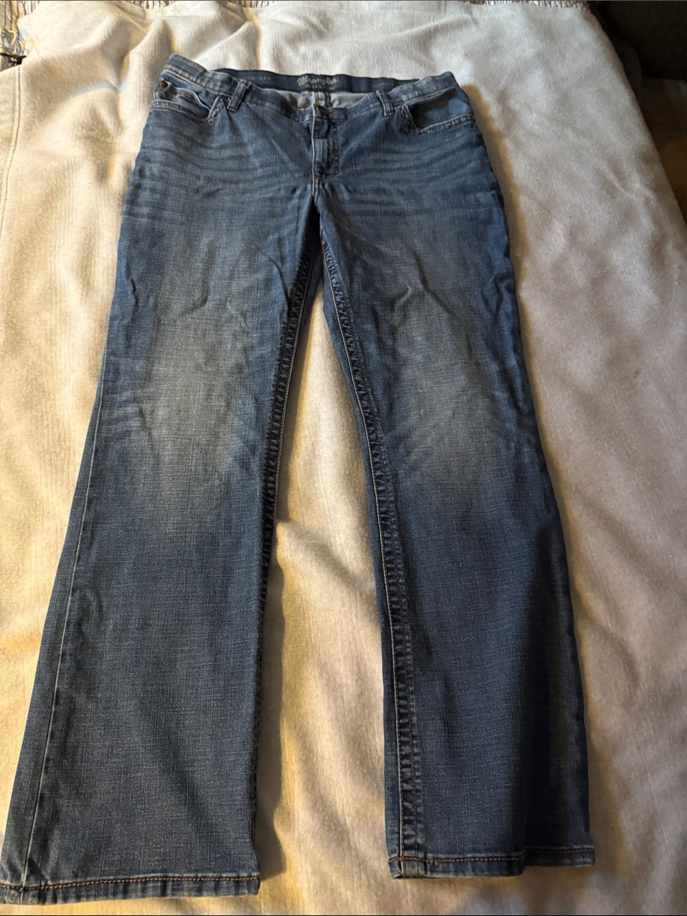 Wrangler Dark Blue Wide Leg Jeans